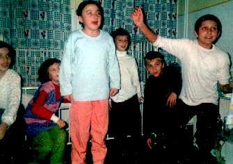 Children at the Louis Turcan hospital